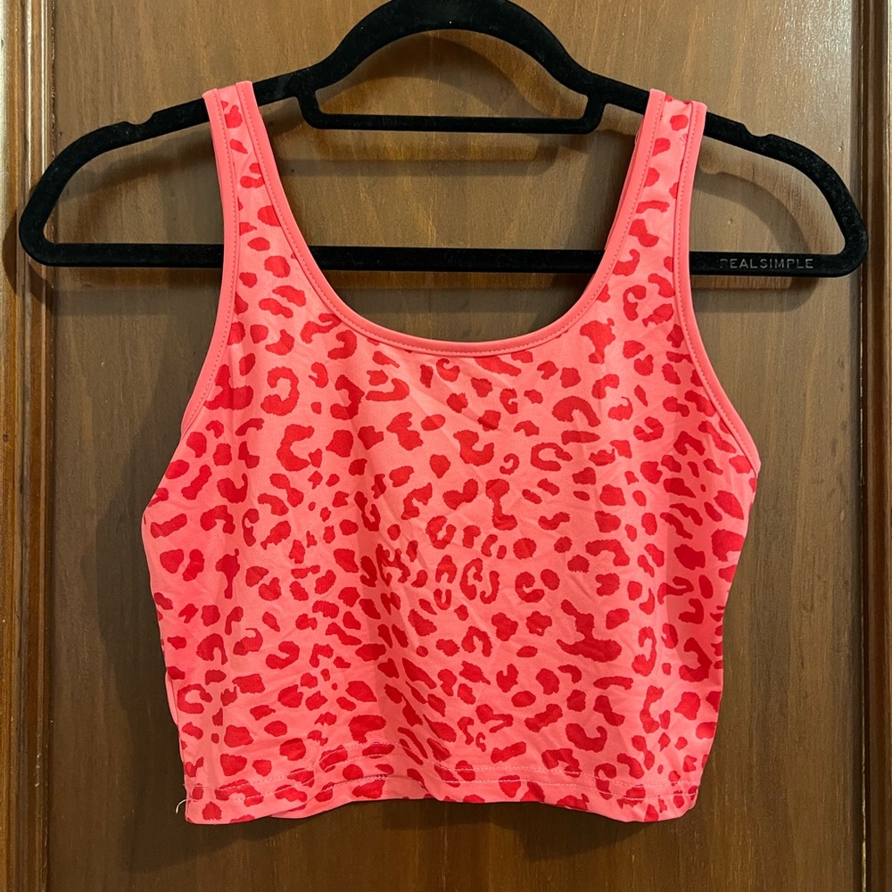 Cheetah print crop top